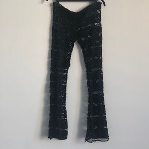 Super cool lace black pants